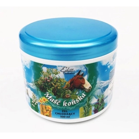 Maść Końska Żel CHŁODZĄCY- Obrzęki - Bóle Mięśni - Kręgosłupa - Reumatyzm- 500 ml